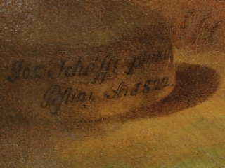 A restaurálás során megtalált szignatura (1822)